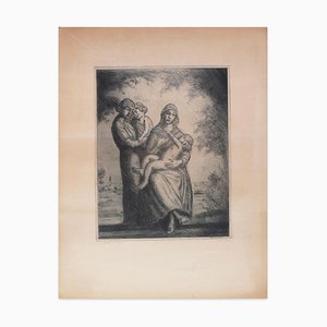 L'Enfance - Original Etching by J. Donnay - 1950s 1950s