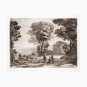 Liber Veritatis - Original B/W Etching after Claude Lorrain - 1815 1815