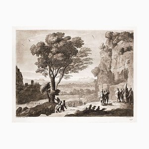 Liber Veritatis - Gravure Originale B / W d'après Claude Lorrain - 1815 1815