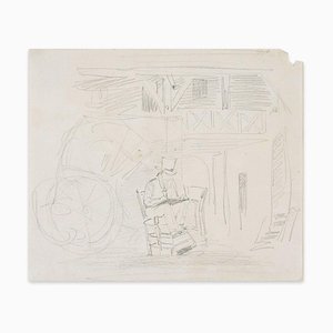 Drawing Artist - Original Pencil Drawing by LE Adan - Early 1900 Early 1900