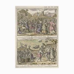 Huly Carnival and Water Party - Gravure à l'Eau-Forte par G. Pivati - 1746/1751 1746-1751