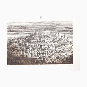 Arab City - Original Etching by Antonio de Totero - 1980 ca. 1980