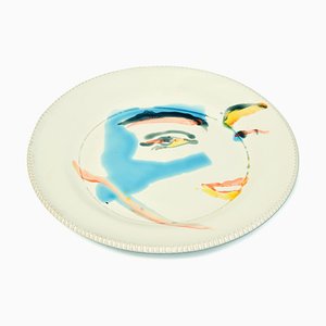 Ojos - Plato plano original de cerámica hecho a mano de A. Kurakina - 2019 2019
