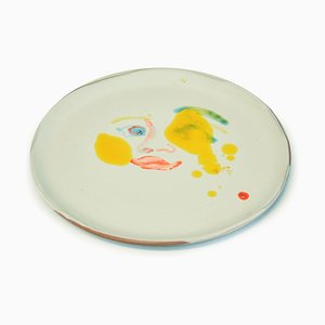 Macchie gialle - Piatto originale fatto a mano in ceramica di A.Kurakina - 2019 2019