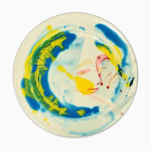 Woman Perspective - Original Hand-made Flat Ceramic Dish by A. Kurakina - 2019 2019