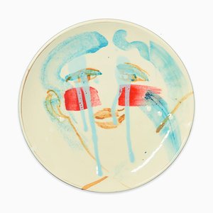 Teardrops - Plato llano original hecho a mano de cerámica de A. Kurakina - 2019 2019