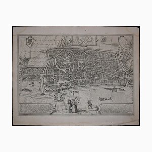 Utrecht, Antique Map from ''Civitates Orbis Terrarum'' 1572-1617