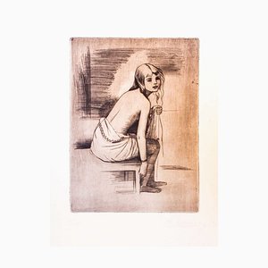 Young Model - Original Etching by Theodore Stravinsky - 1932 1932