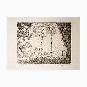 Nymphe et Faunes - Radierung von K.-X. Roussel - 1900 ca. Ca. 1900