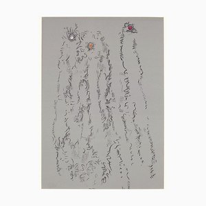 Litografia originale di Max Ernst, 1964, 1964. Senza titolo - From '' Les Chiens ont soif ''