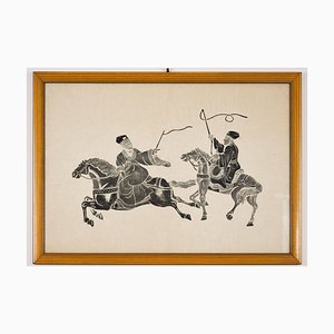 Riders - Original Woodcut Early 20th Century Early 20th Century