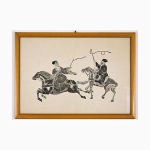 Riders - Woodcut original Early 20th Century Early 20th Century