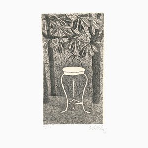 Table in the Wood - Gravure à l'Eau-Forte par Giuseppe Viviani - 1949 1949