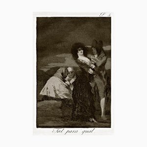 Aguafuerte Tal Para Qual - Origina de Francisco Goya - 1868 1868