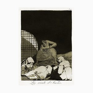 Aguafuerte Las Rinde el Sueño - Origina de Francisco Goya - 1868 1868