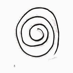 Never Ending Spiral - Original Lithograph by Yannis Kounellis - 2008 2008