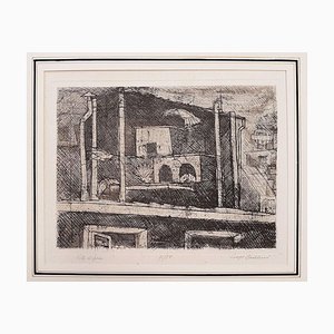 Vita di Pace - Original Etching by Luigi Bartolini - 1957 1957