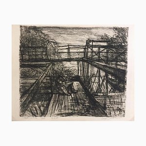 Il Poeta del Ponte - Radierung von Luigi Bartolini - 1948 1948