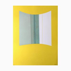 Yellow - Original Lithograph by Lorenzo Indrimi - 1970 1970