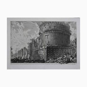 View of Mausoleo of Cecilia Metella - Original Etching by G. B. Piranesi - 1773 1773