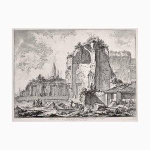 Temples d'Iside et Serapi - Gravure à l'eau-forte par GB Piranesi - 1759 1759