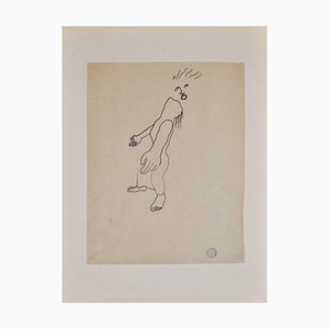 Dessin Divinity - III - China original Ink par Jean Cocteau - 1925 ca. 1925 ca.