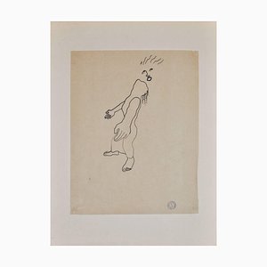 Divinity - III - Original China Ink Drawing by Jean Cocteau - 1925 ca. 1925 ca.