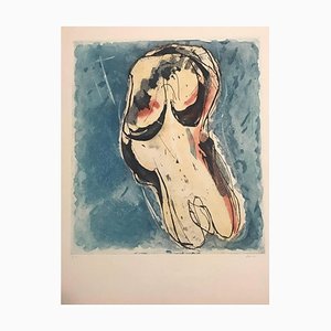 Nu Fond Bleu - Original Lithograph - 1955 1955