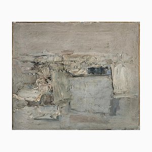 Paesaggio grigio - Anni '50 - Piero Sadun - Pittura - Contemporaneo