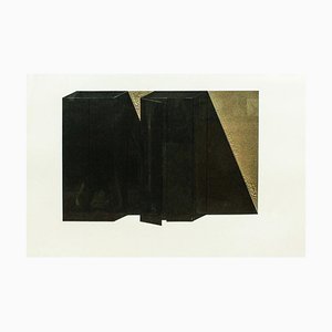 Dimore - años 70 - Giuseppe Uncini - Collage - Contemporary 1979
