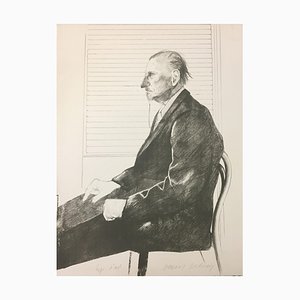 The Print Collector(Portrait of Felix Mann) - 1960s - David Hockney - Lithograph 1969