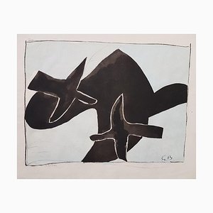 The Black Birds - Original Lithograph After Georges Braque - 1958 1958