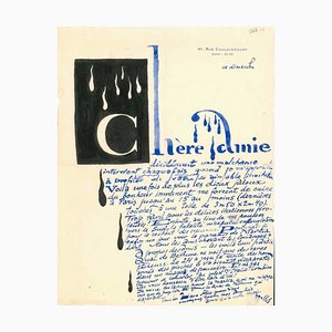 Letter from Louis Marcoussis to Countess Pecci Blunt