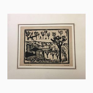 Piazza d'Armi, Rome - Original Woodcut Print - 1913 1913