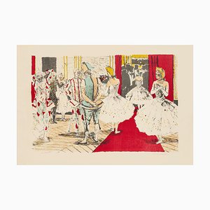 Dancers in Theatre - Original Lithograph by Maurice Brianchon 1940s-1950s