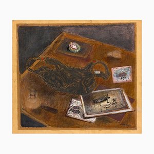 Still Life - Original Mixed Media par Carlo Cattaneo - 1981 1981