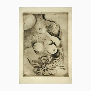 Banchetto d’Amore - Original Etching by A. Martini - 1917 1917