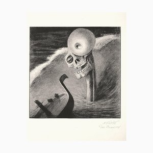 Das Grausen - Lithographie Nach A. Kubin - 1903 1922