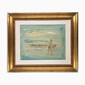 The Fisherman - Original Oil on Canvas by Giovanni Stradone - 1962 1962