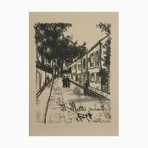 The Walk - Original Lithograph by M. Utrillo - 1927 1927