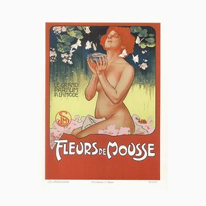 Fleurs de Mousse - Vintage Adv Lithographie von L. Metlicovitz - 1898 1898