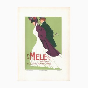 Lithographie Originale Publicitaire par Marcello Dudovich Mele - 1910s 1910s