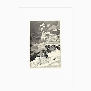 Fight Between Centaurs - Original Etching and Aquatint by Max Klinger - 1881 1881