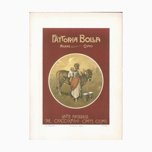 Lithographie Publicitaire Fattoria Bolla par Achille Beltrame - 1910 ca. 1910 env.