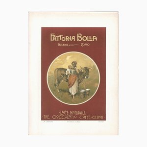 Litografia Fattoria Bolla - Pubblicità vintage di Achille Beltrame - 1910 ca. 1910 ca.