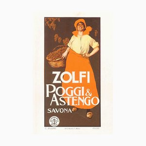 Litografía Zolfi - Original Advertising de GE Malerba - 1905 ca. 1905 ca.