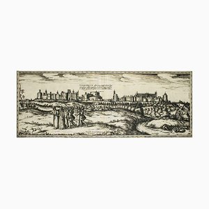 Oxford, Carte de ''Civitates Orbis Terrarum'' - par F. Hogenberg - 1575 1575