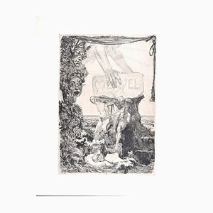 Menzel Fest-Blatt - Original Etching by Max Klinger - 1884 1884