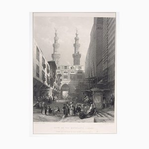 Gate Of The Metwáleys - Cairo - Original Etching by E. Challis - 1860s 1860s