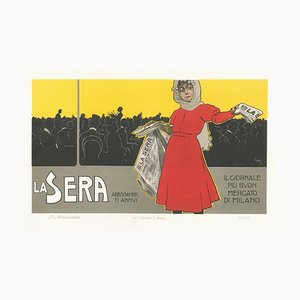 La Sera - Original Vintage Lithographie von L. Metlicovitz - um 1900 Ca. 1900